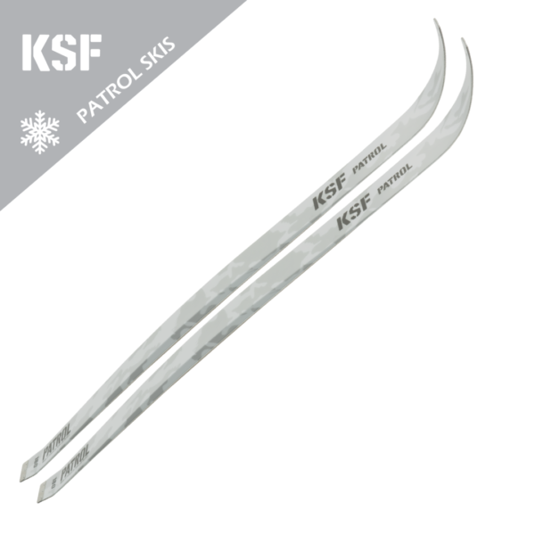 KSF Patrol NW 200 -metsäsukset tarjoavat erinomaisen kantavuuden pehmeässä lumessa.
